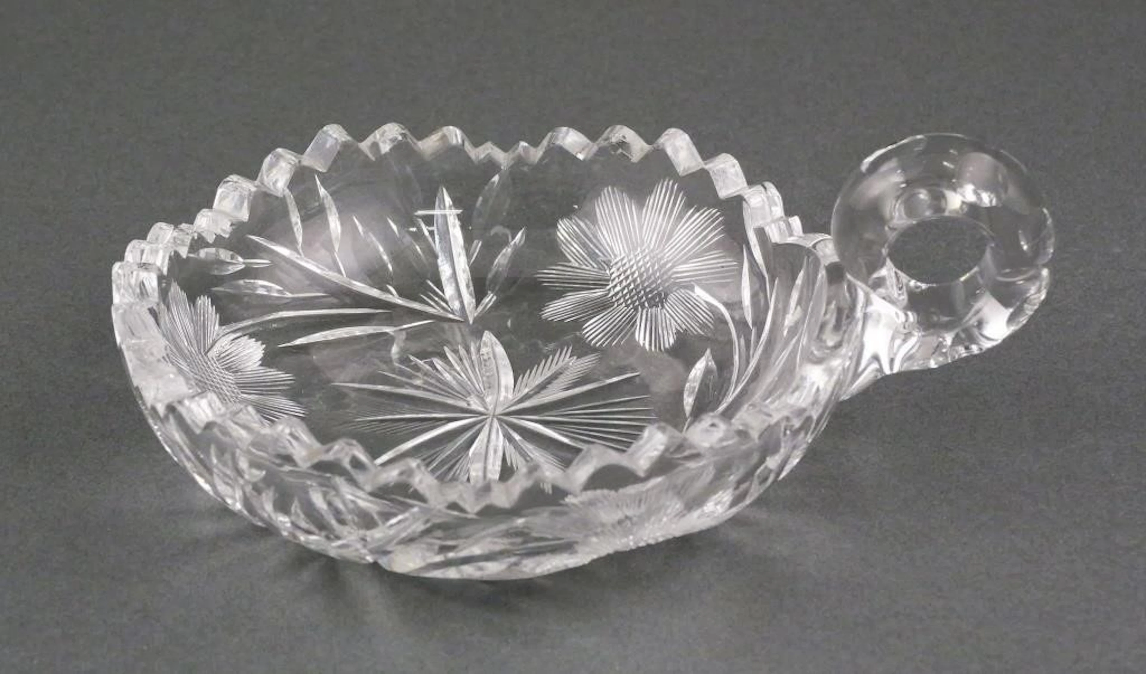 Antique Cut Glass Nappy