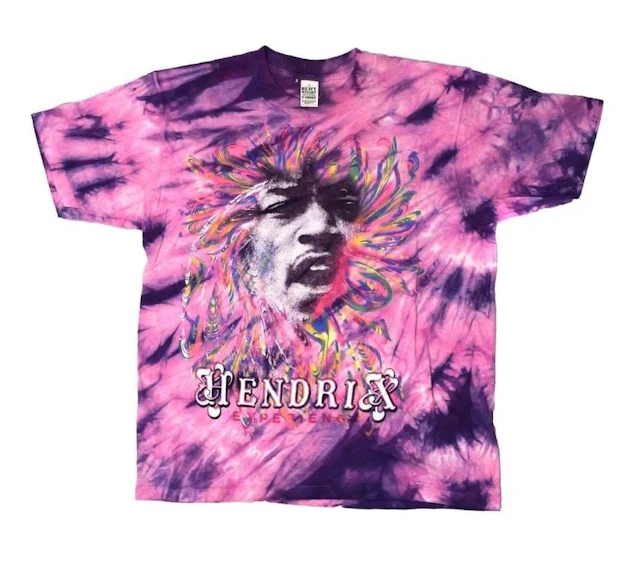 Vintage Jimi Hendrix Tie-Dye T-Shirt L