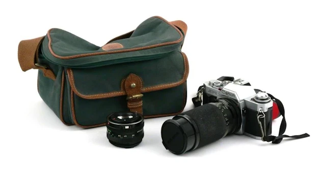 Canon AV-1 35mm SLR Camera w/ (2) Lenses