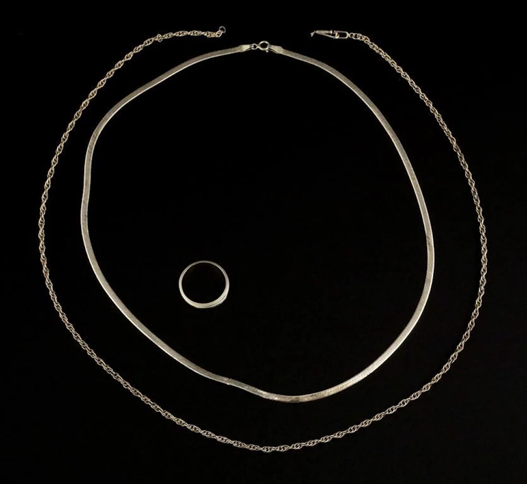 (2) Gold Necklace & Gold Ring