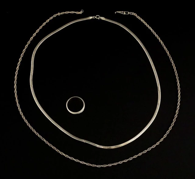 (2) Gold Necklace & Gold Ring