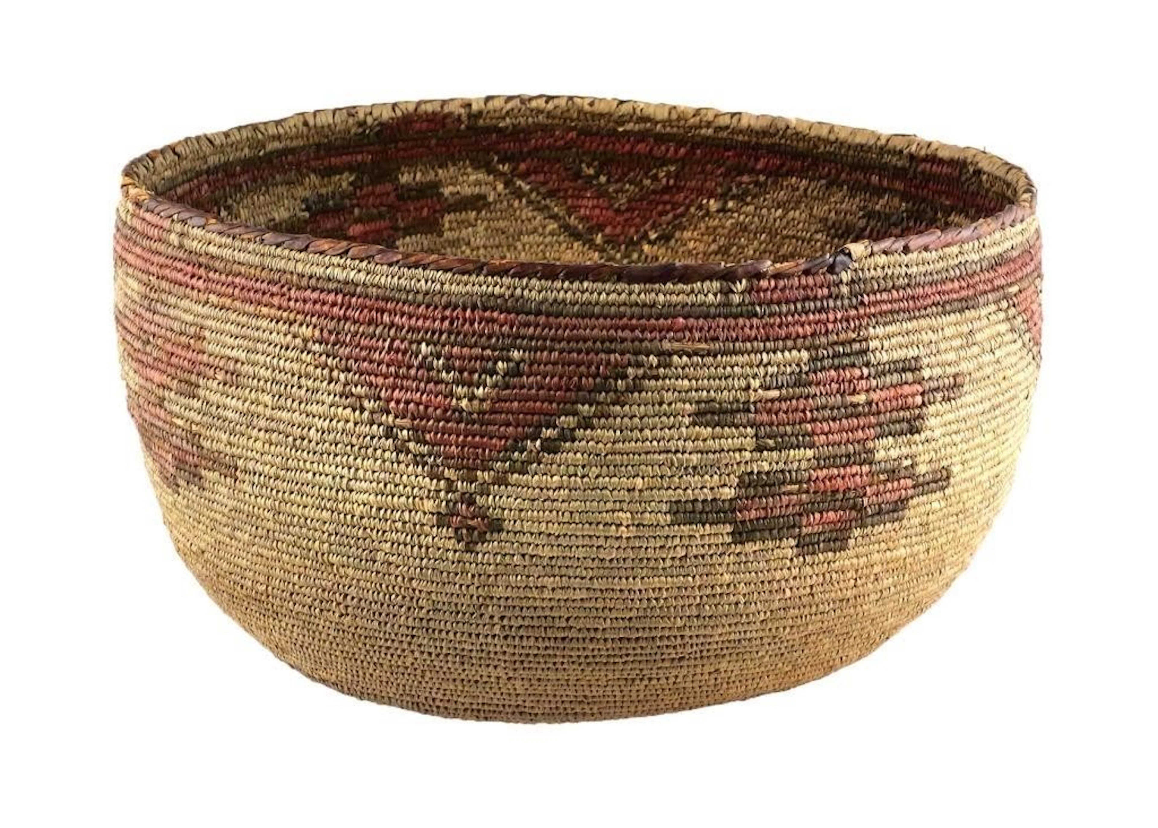 Native American Woven Feast Basket Maidu Yokuts