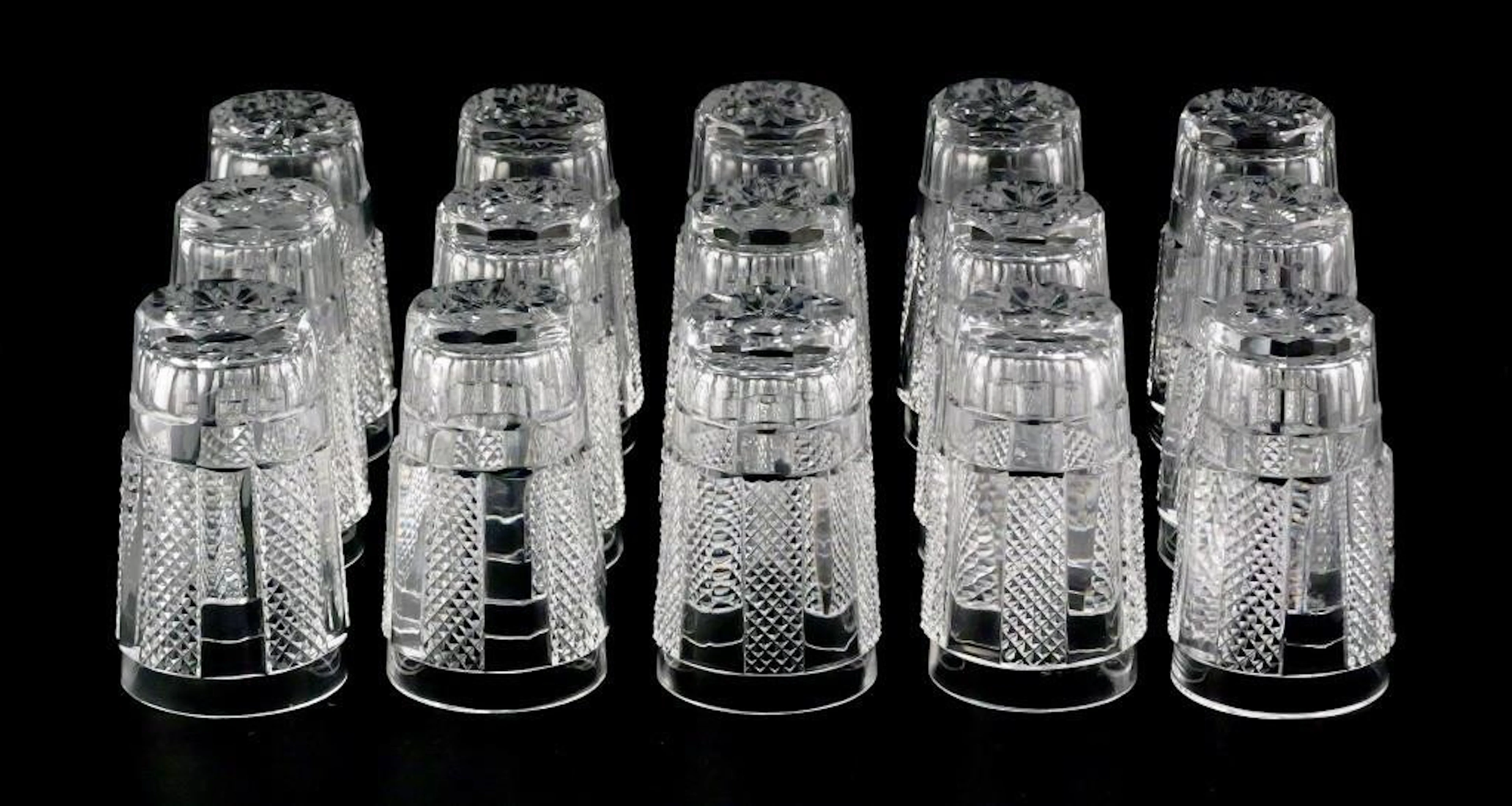 (15) Waterford "Hibernia" Flat Tumblers