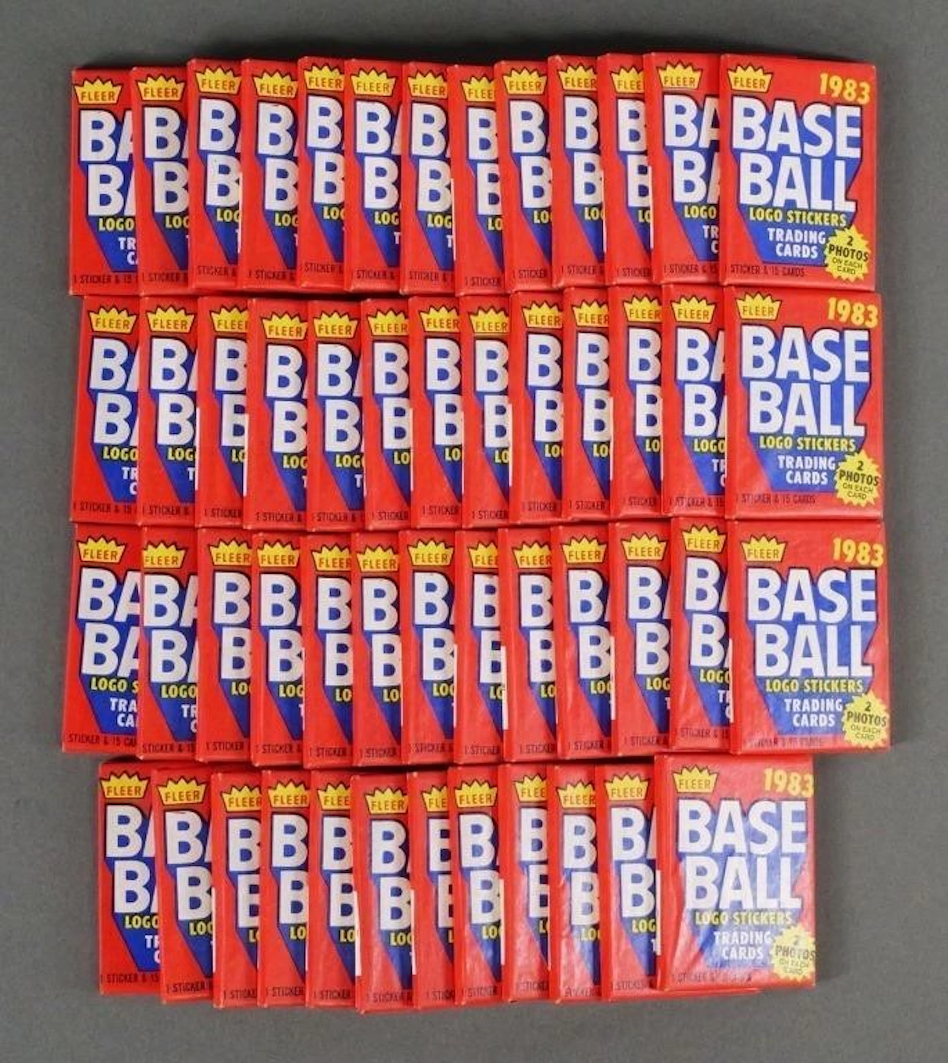 (51) Packs of Fleer 1983 Baseball Cards