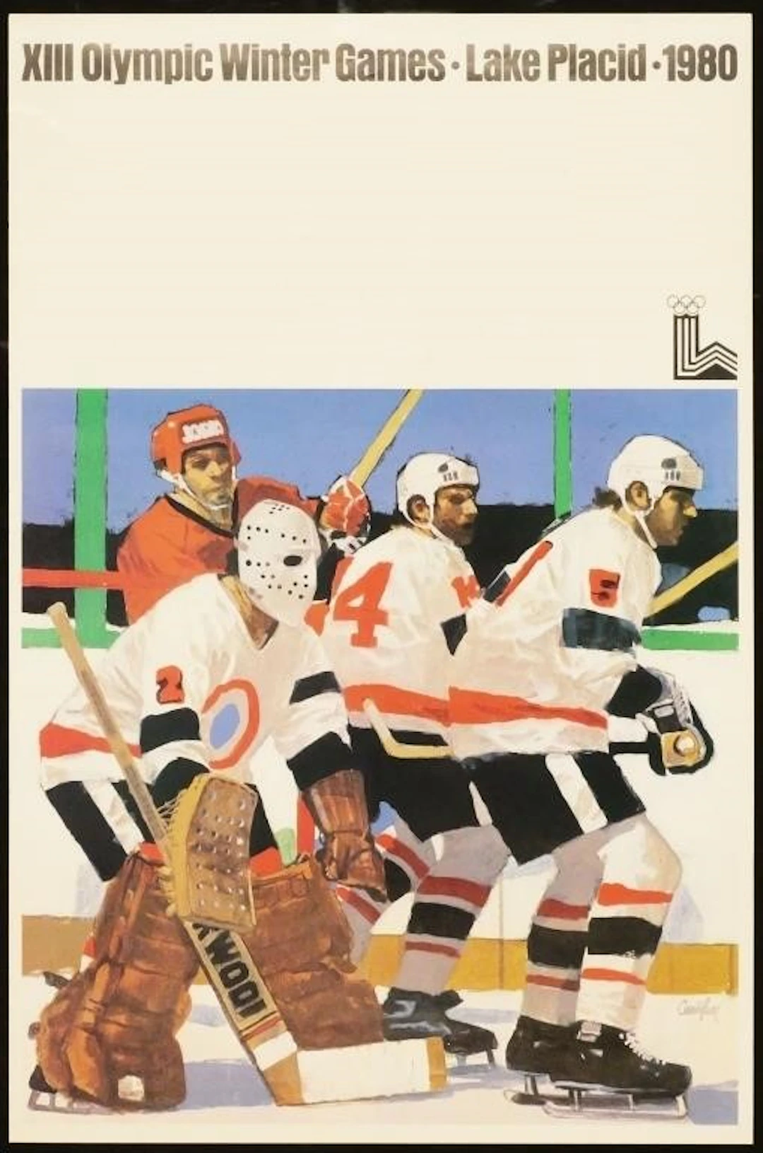 1980 Original Lake Placid XIII Olympics Poster