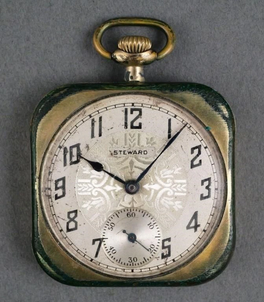 Steward 15-Jewel Swiss Art Deco Pocket Watch