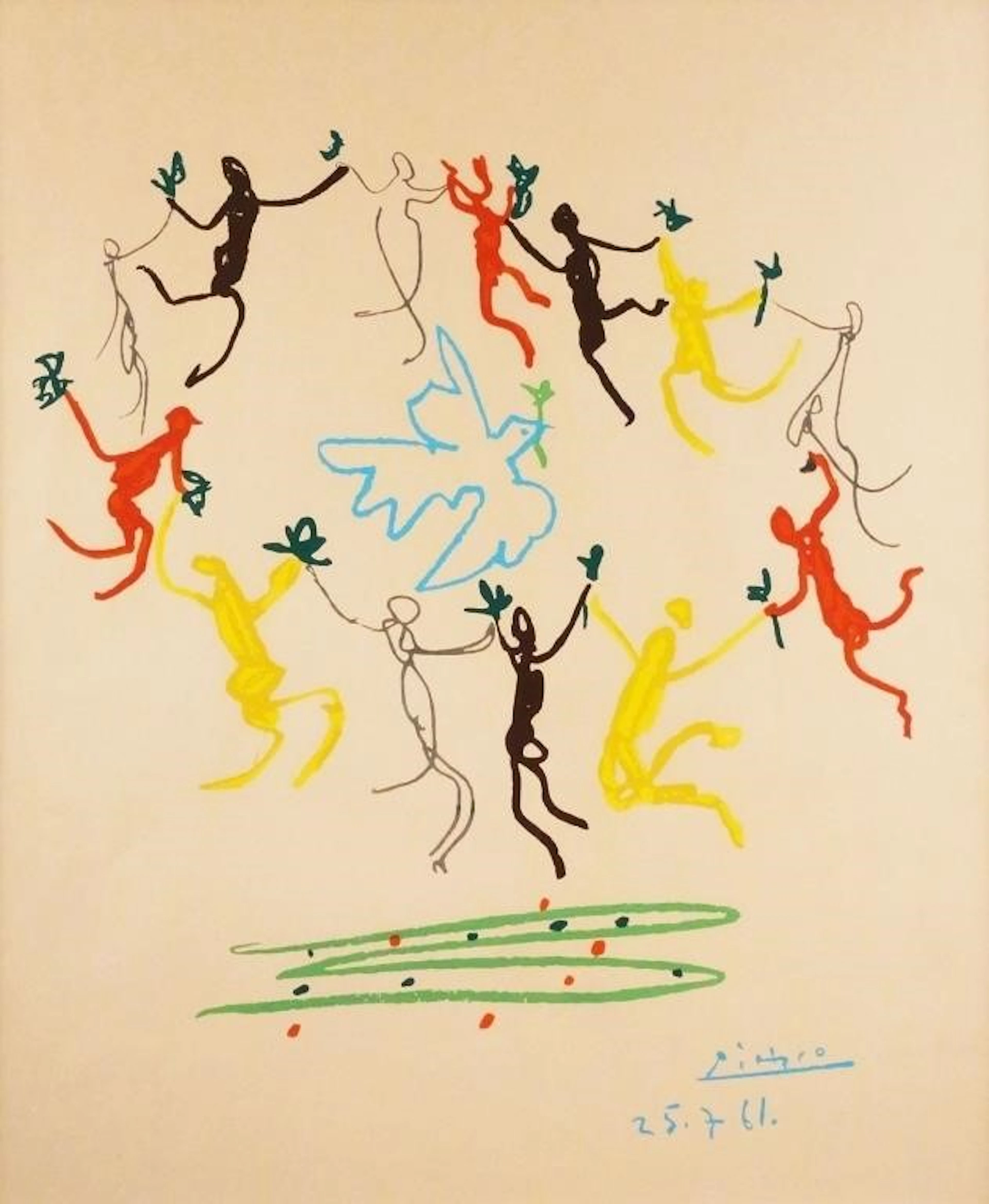PABLO PICASSO, Litho, La Ronde de la Jeunese