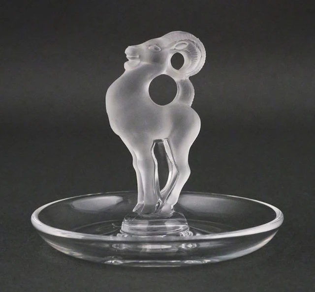 Lalique Ram Ring Dish