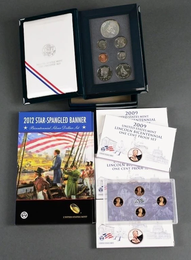(6) US Mint Proof & Silver Coin Sets 1995-2012