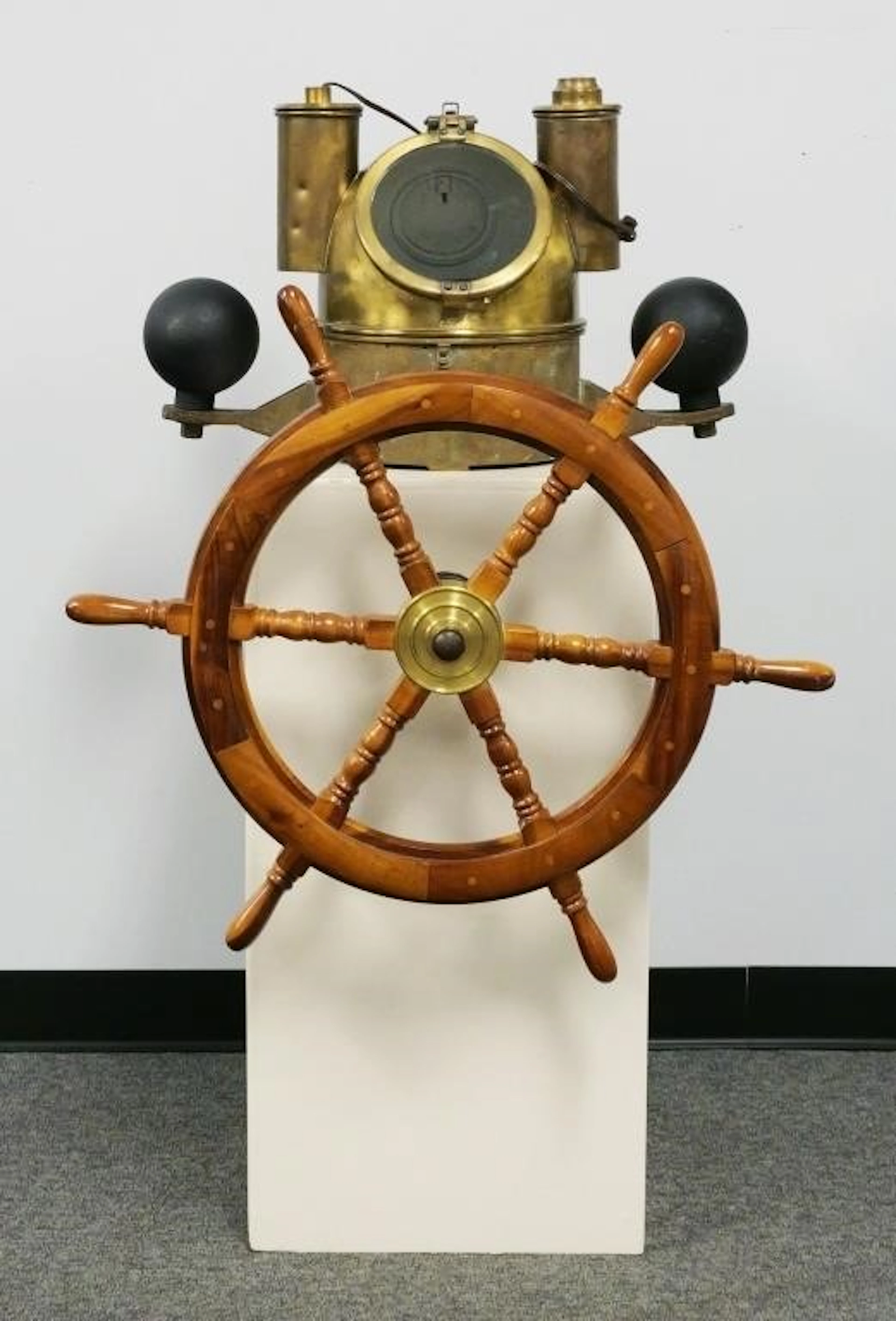 WWI Compensating Binnacle E.S. Ritchie Compass