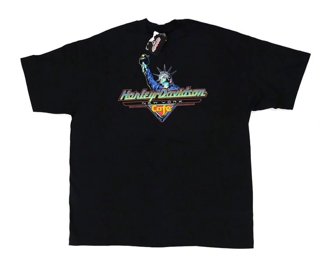 Harley-Davidson New York Cafe Statue T-Shirt 2XL