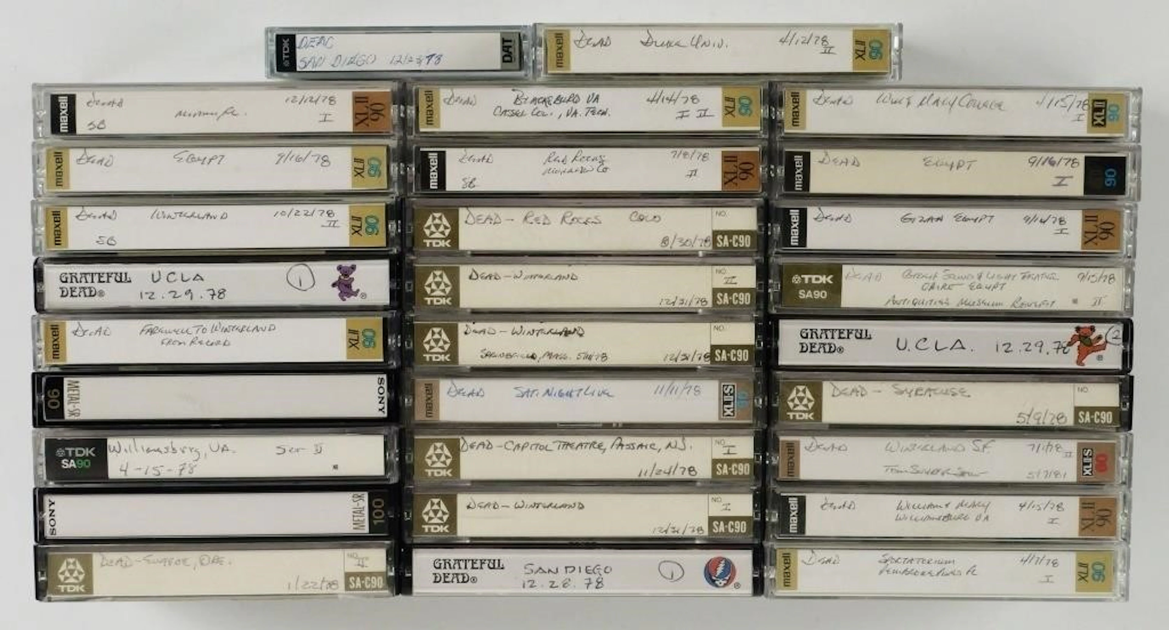 (29) Grateful Dead Live Cassette Tapes 1978