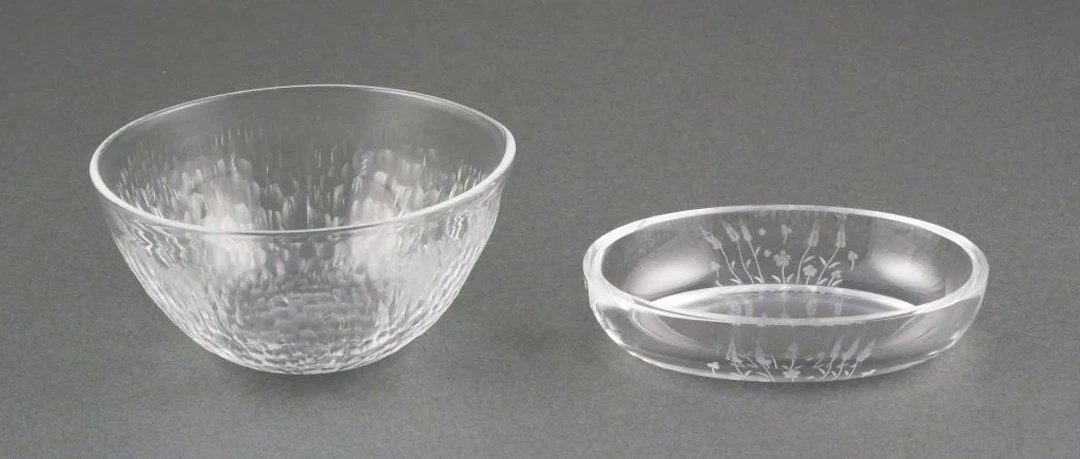 (2) Orrefors Glass Dishes