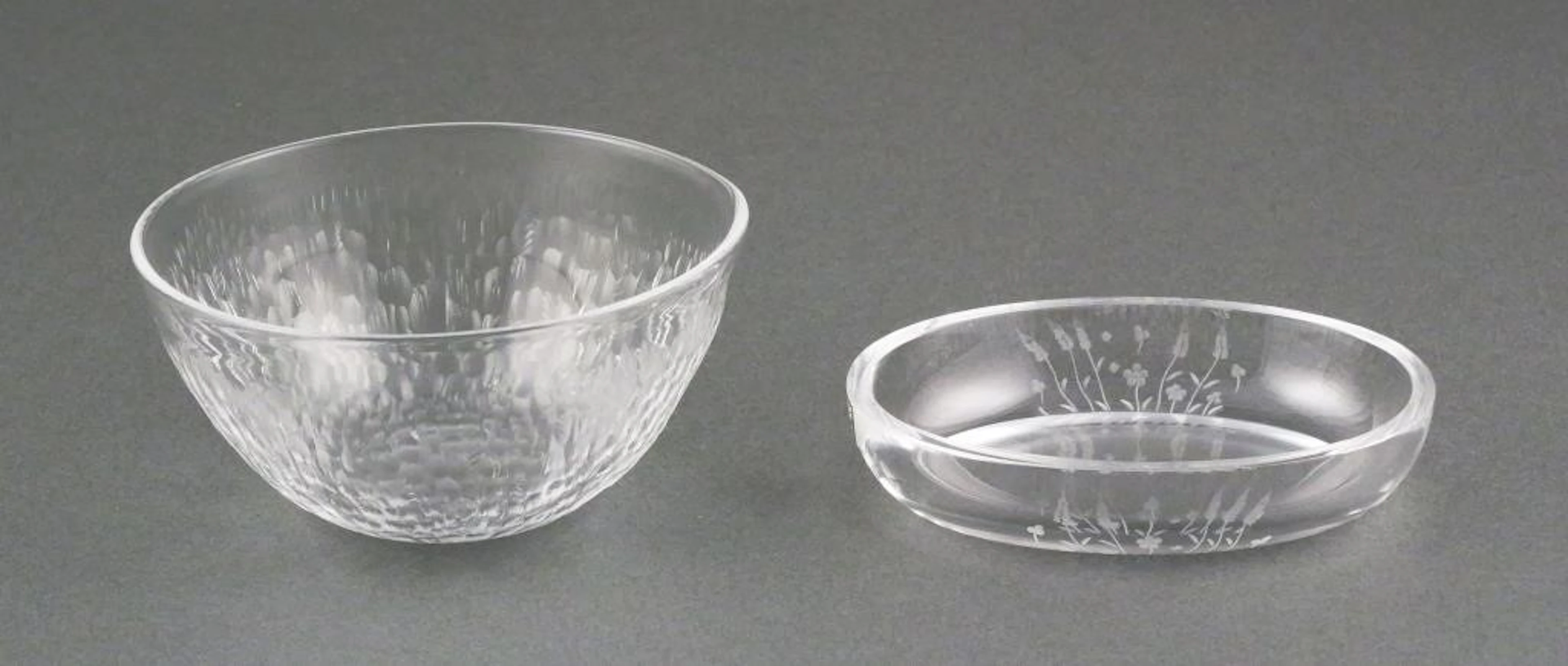 (2) Orrefors Glass Dishes