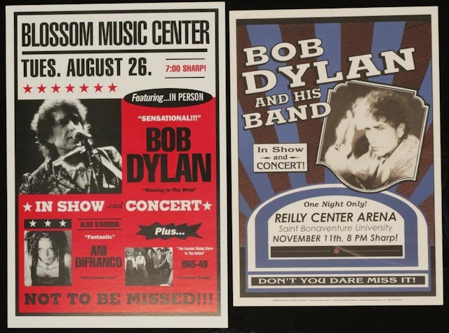 (4) Vintage Bob Dylan Concert Posters
