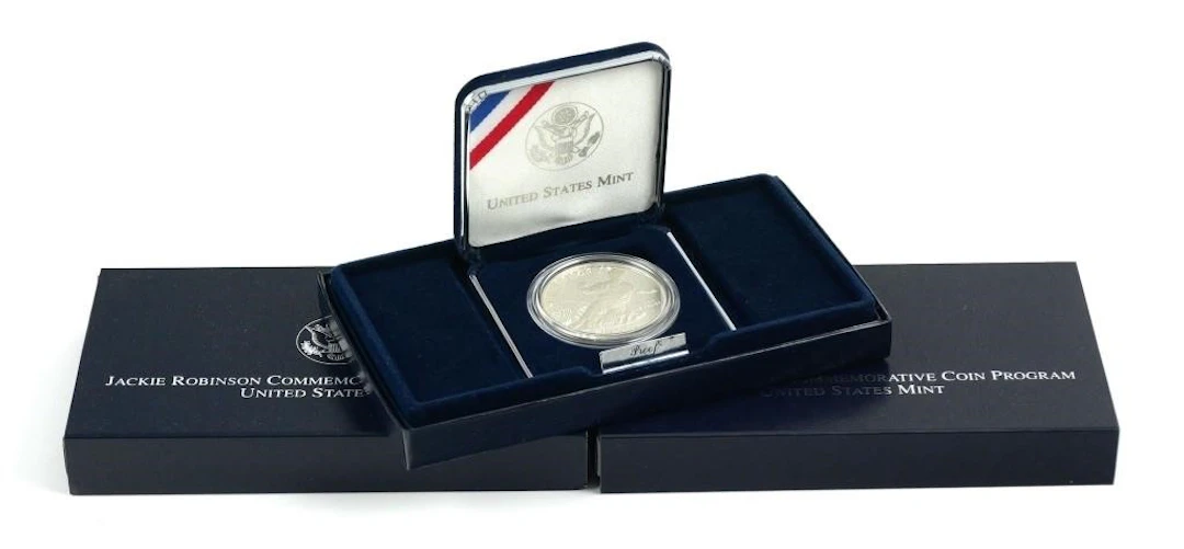 (3) 1997-S Jackie Robinson Proof Silver Dollars