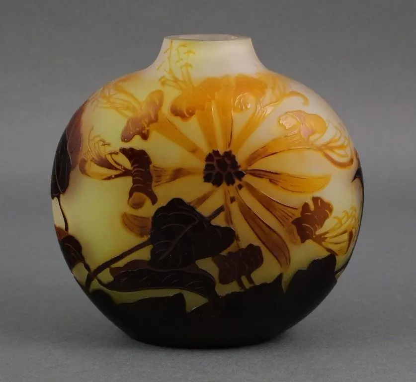 Vintage Emile Galle Style Bud Vase