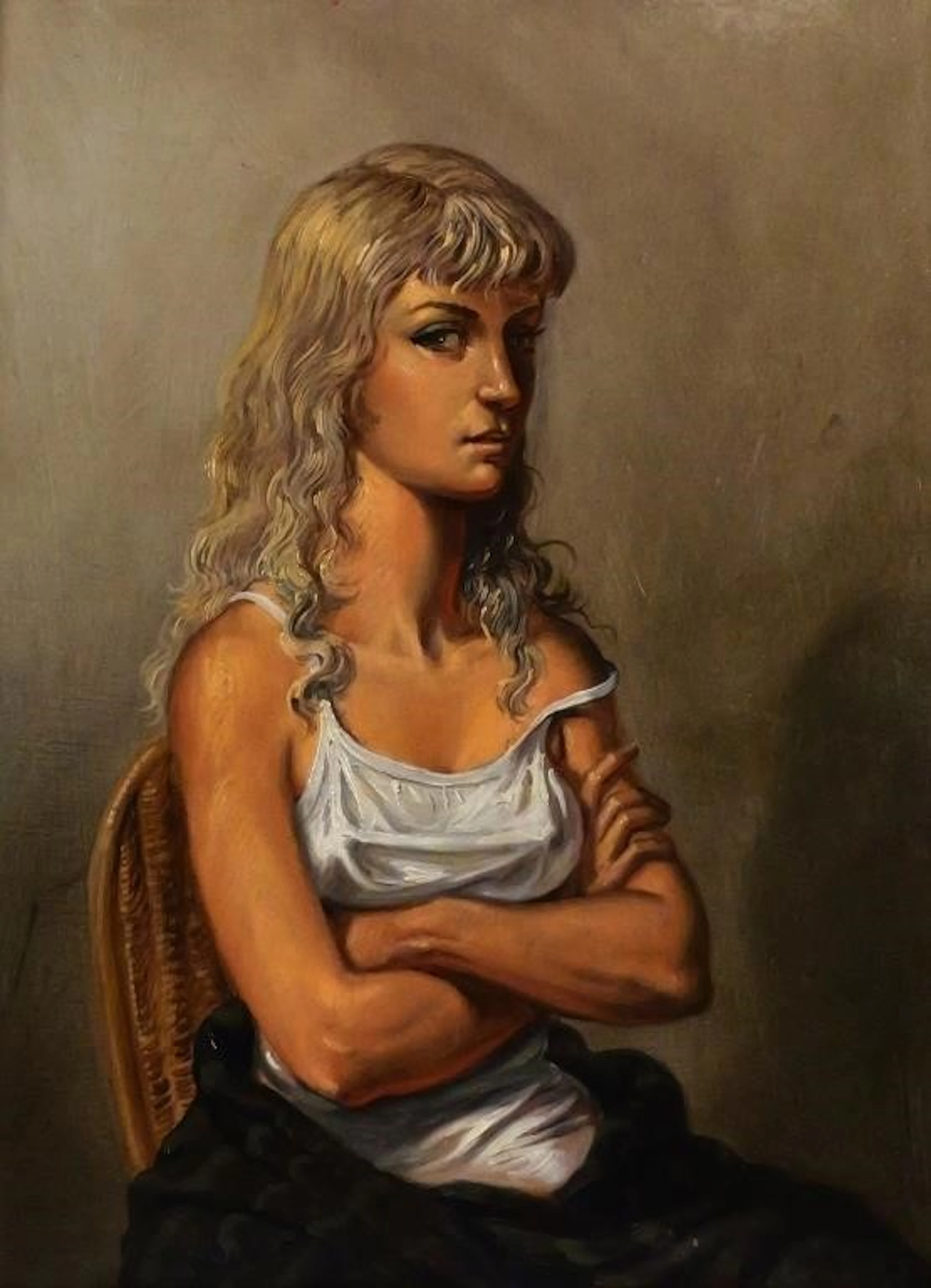 JOSEPH SHEPPARD Seated Woman Painting