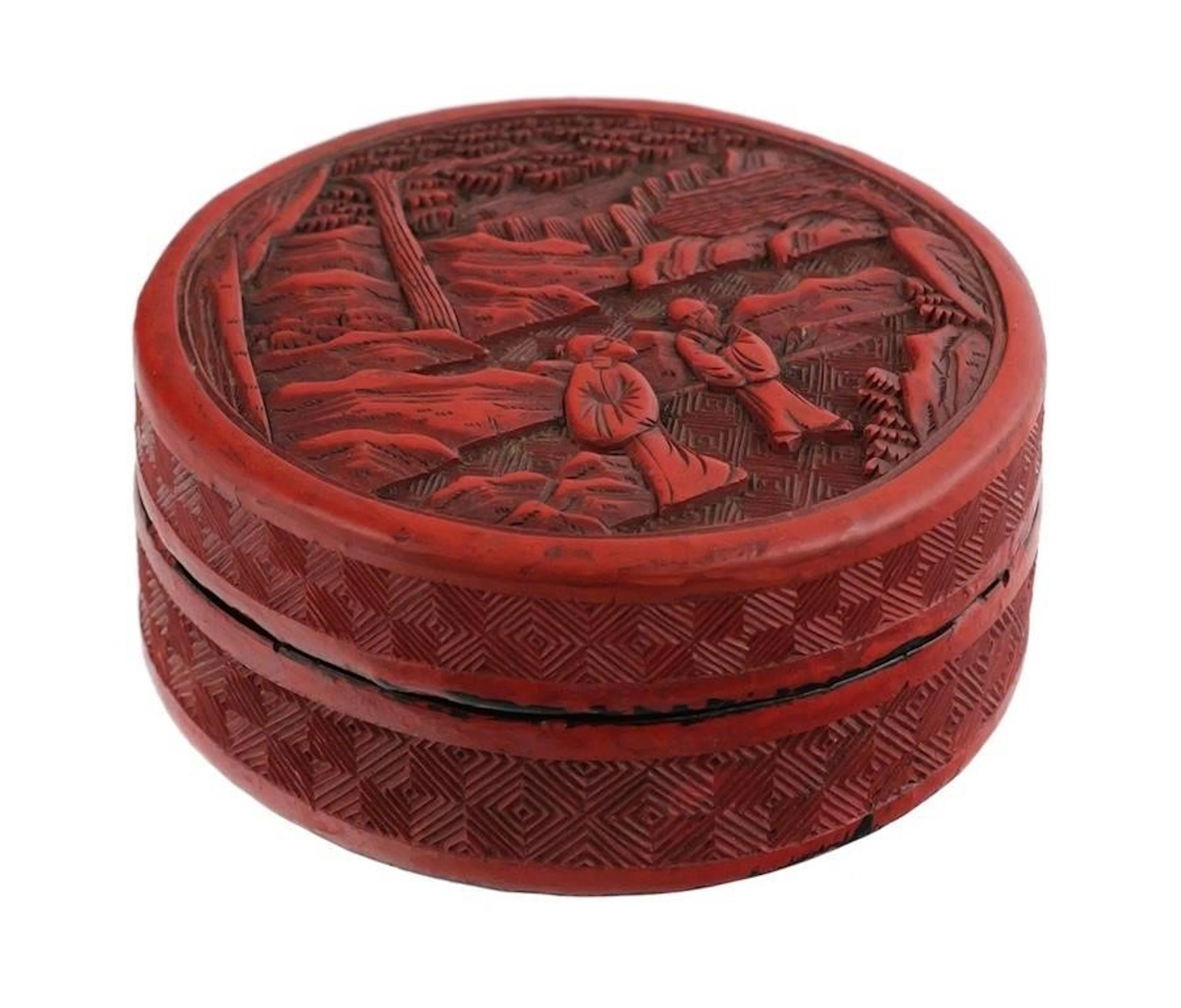 Antique Chinese Cinnabar Box