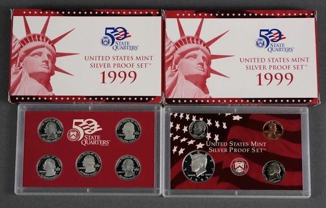 (2) US Mint Silver Proof Sets 1999