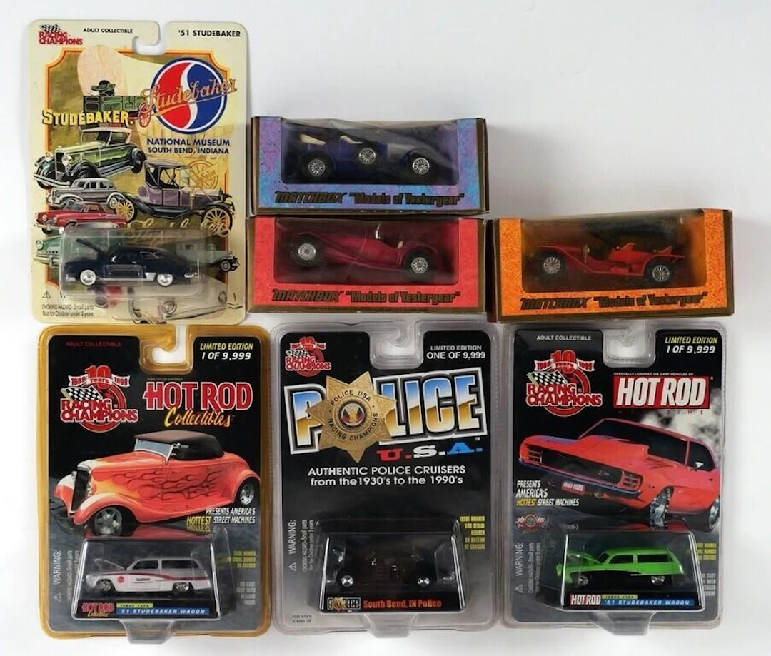 (7) Racing Champions & Matchbox Diecast Cars
