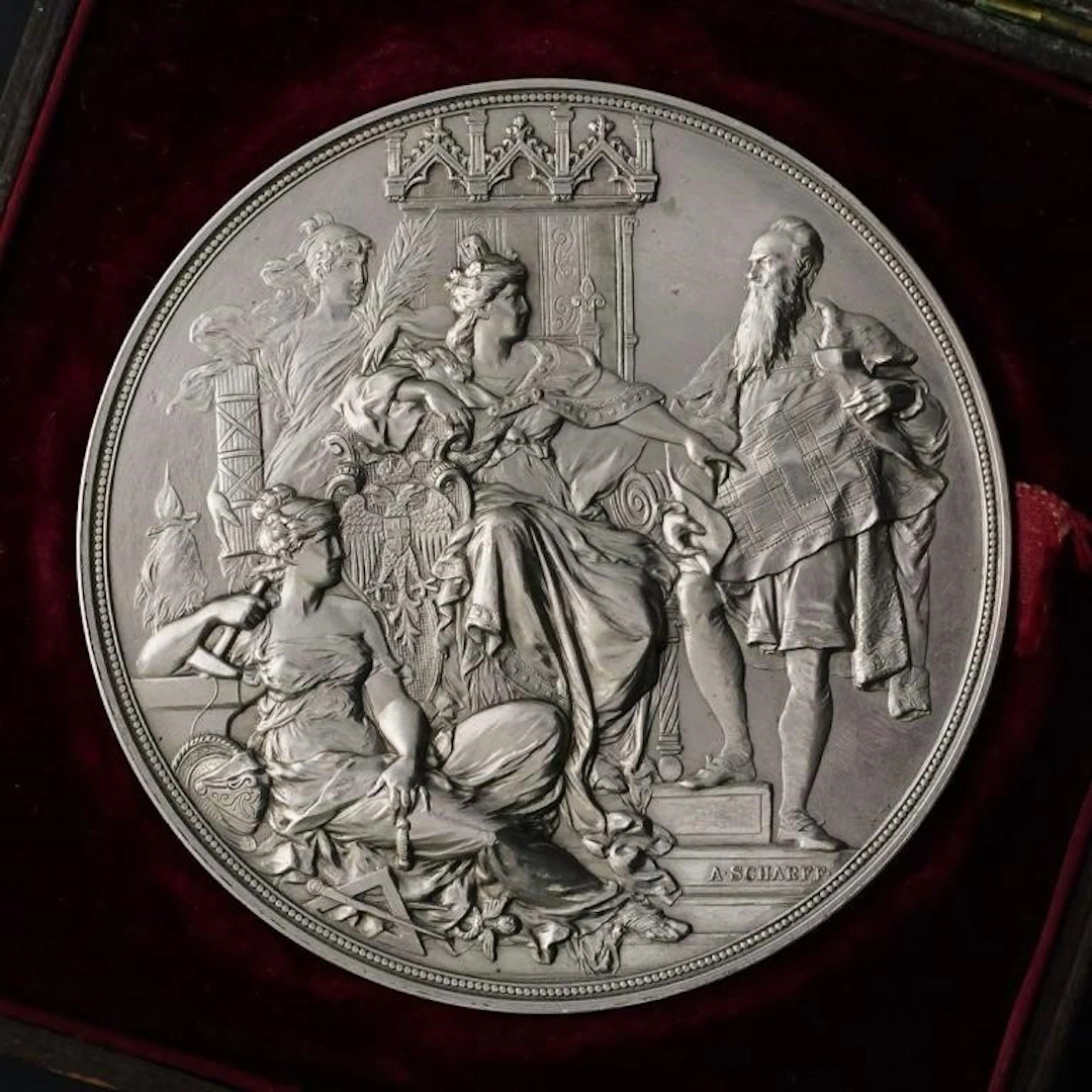 1883 Vienna Rathaus Medal w/ Original Case