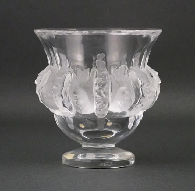 Lalique Crystal Vase
