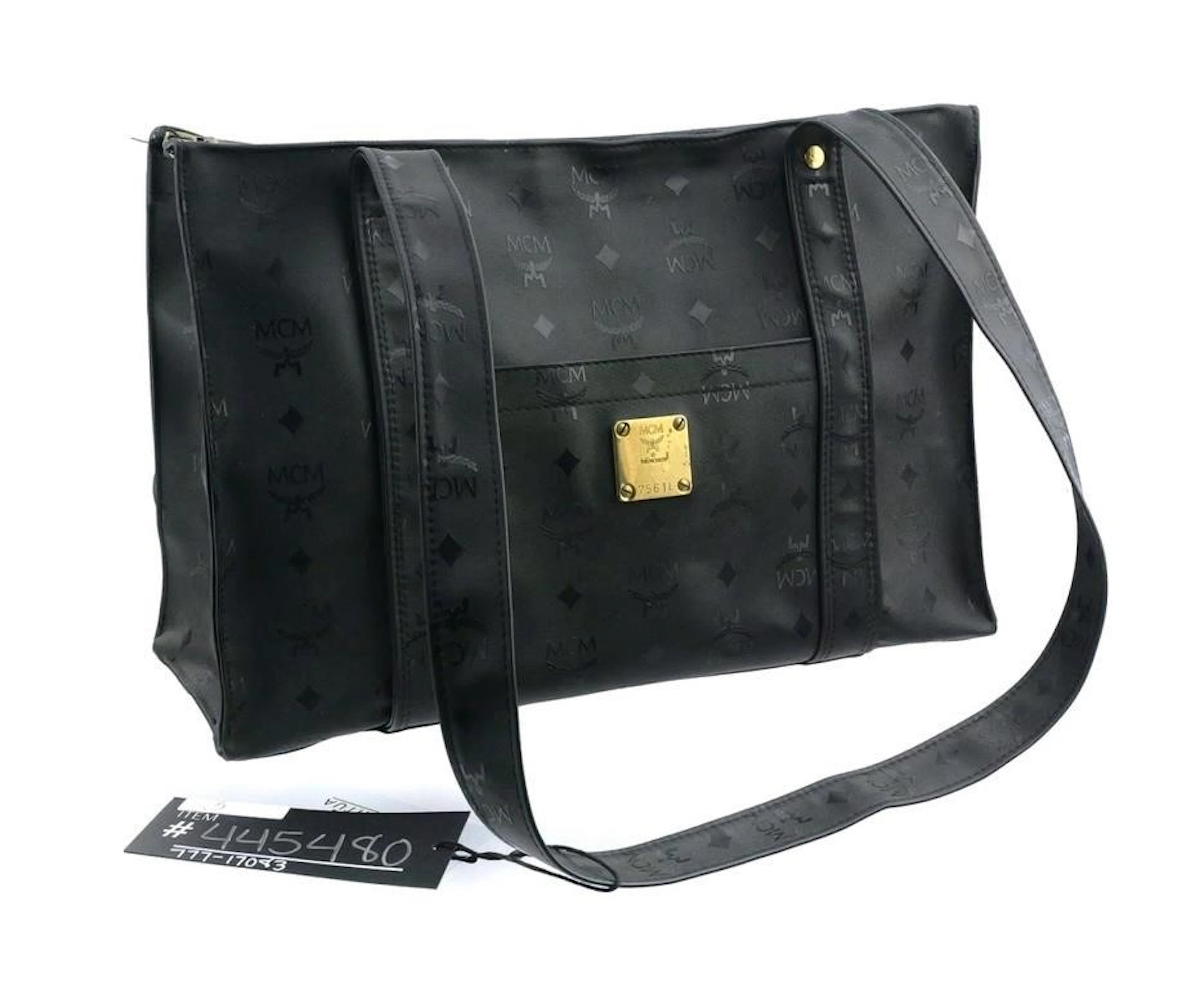 MCM Aren Visetos Black Tote Shopper