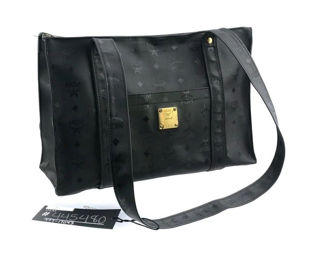 MCM Aren Visetos Black Tote Shopper