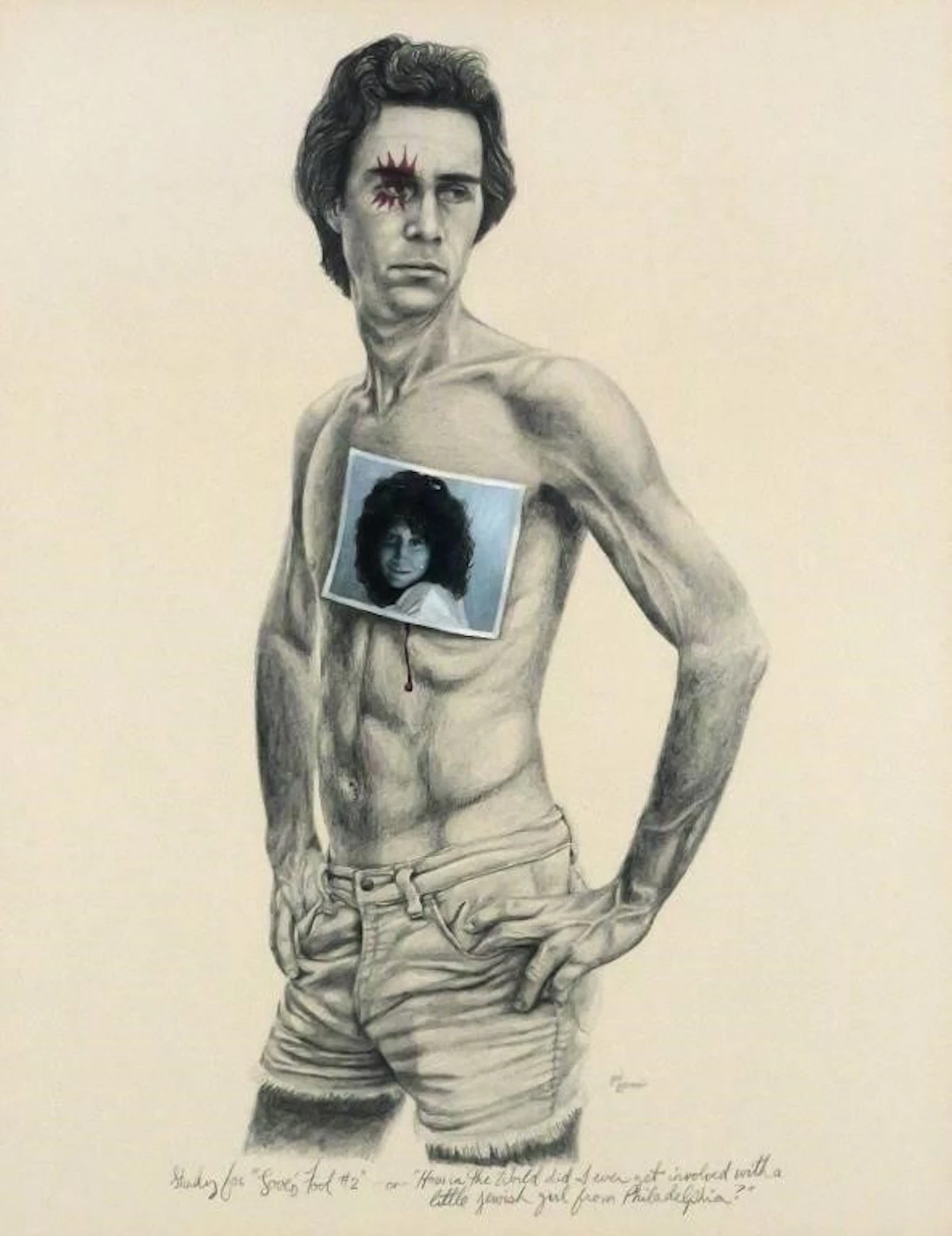 PAUL GERMAIN Pencil Study of Figure