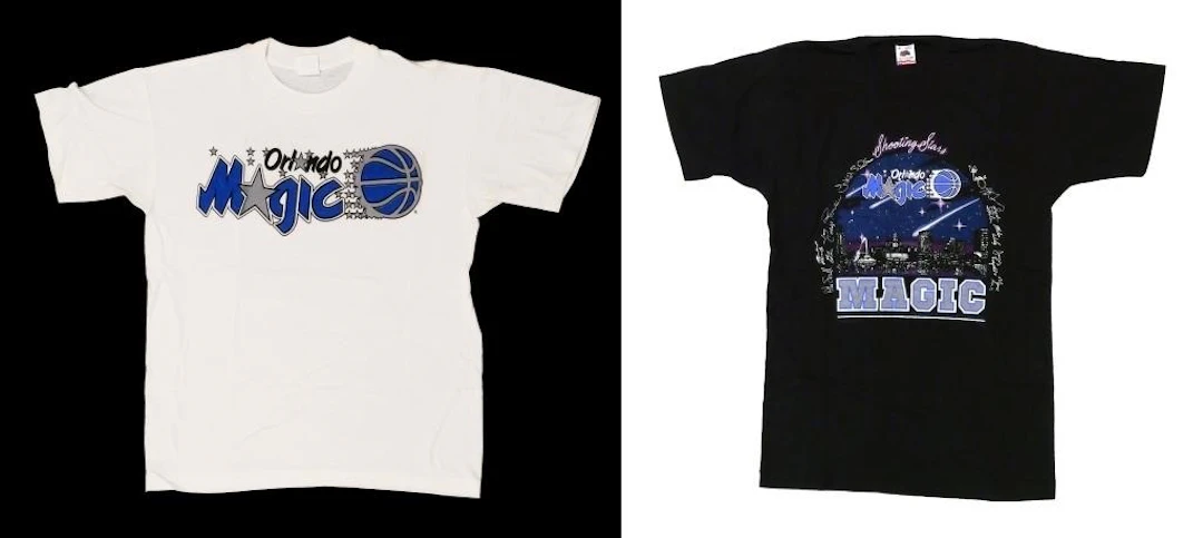 (2) Orlando Magic NBA Basketball T-Shirts