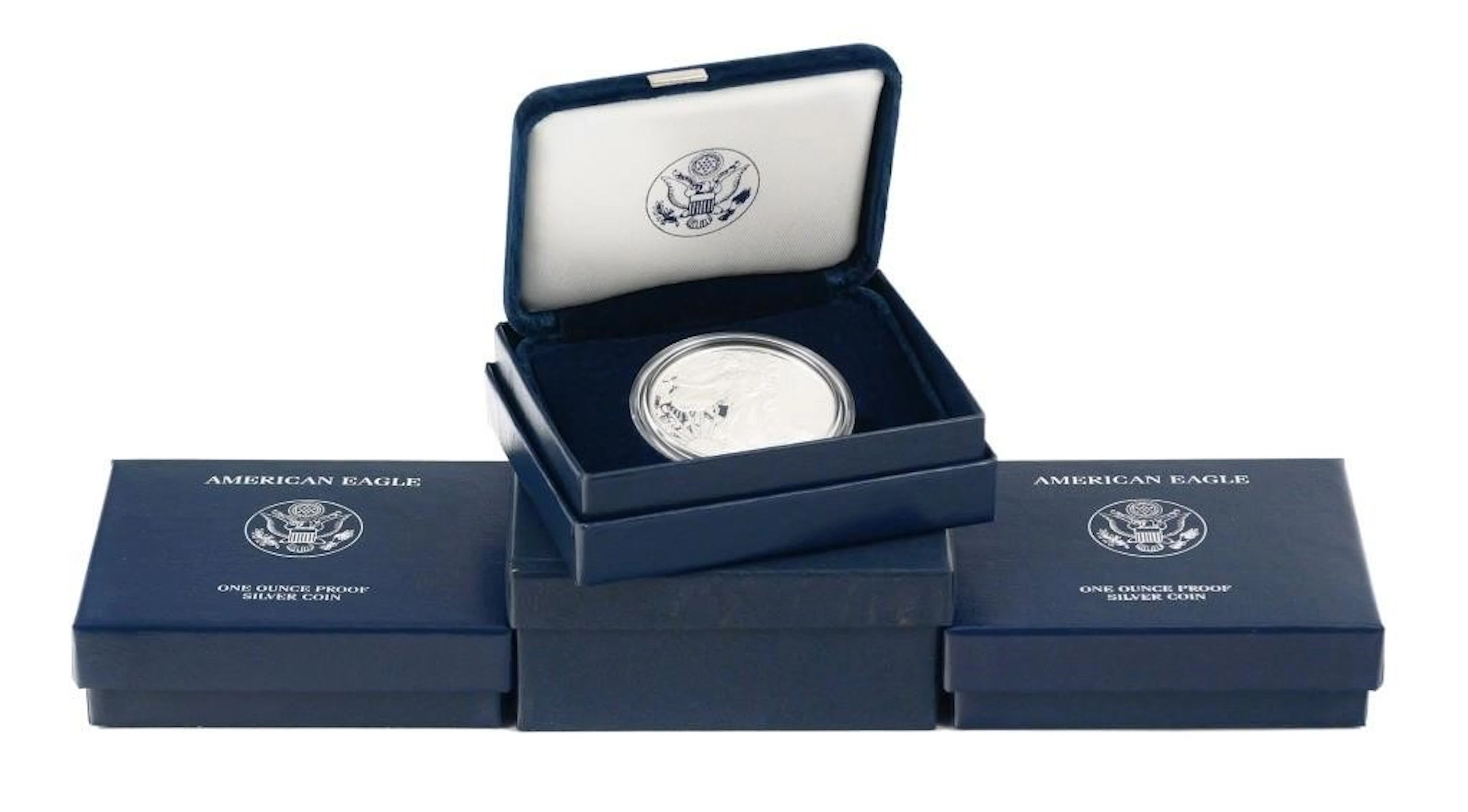 (4) American Silver Eagle Proof Coins 1988 & 2010