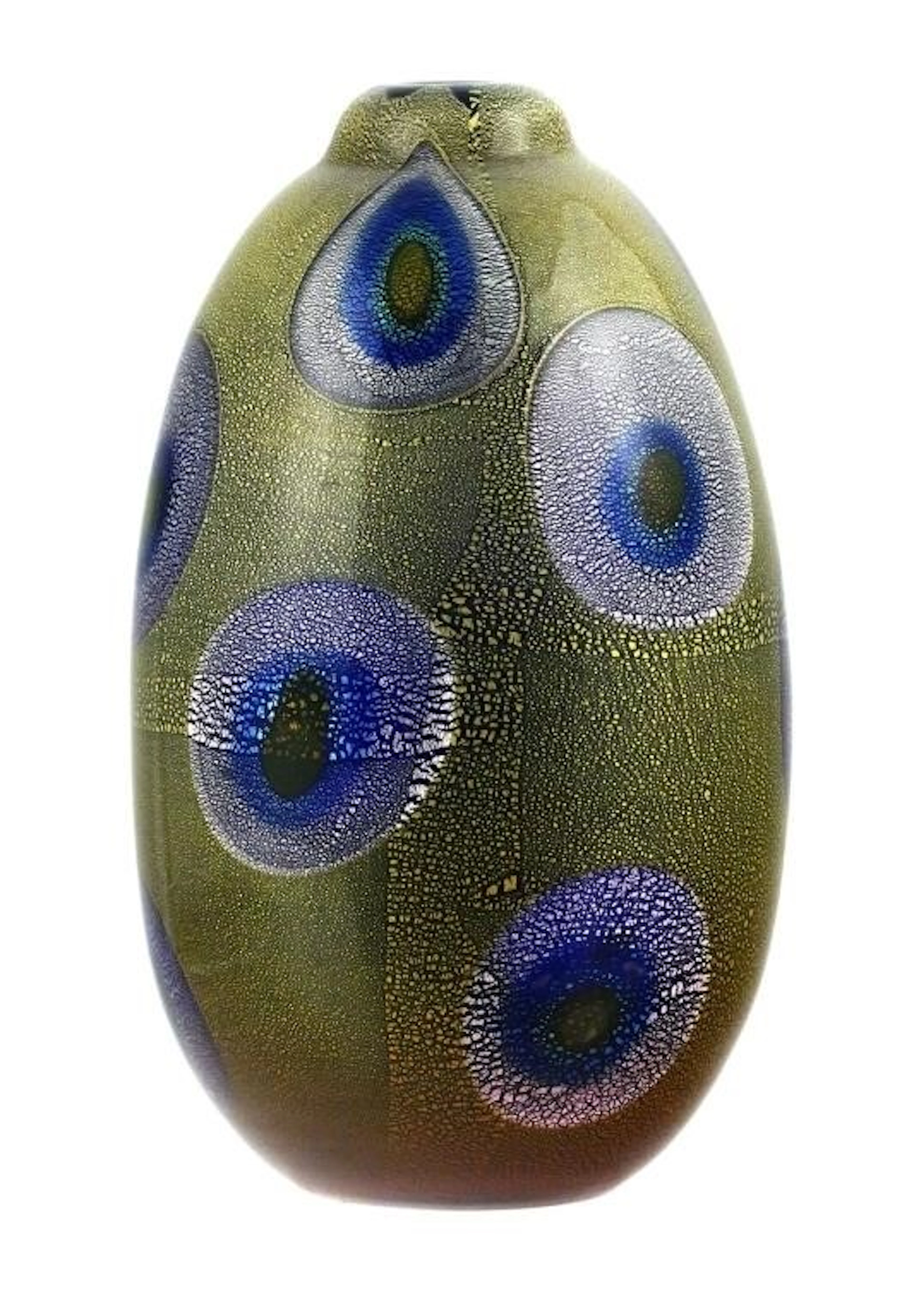 Vintage Japanese Kamei Osaka Art Glass Bud Vase