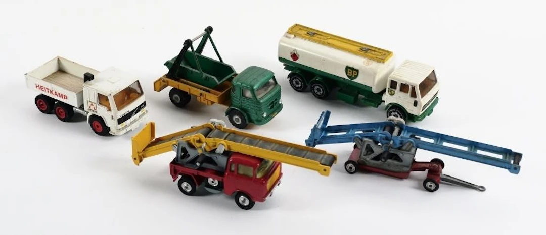 (5) Vintage Corgi & Dinky Toy Trucks