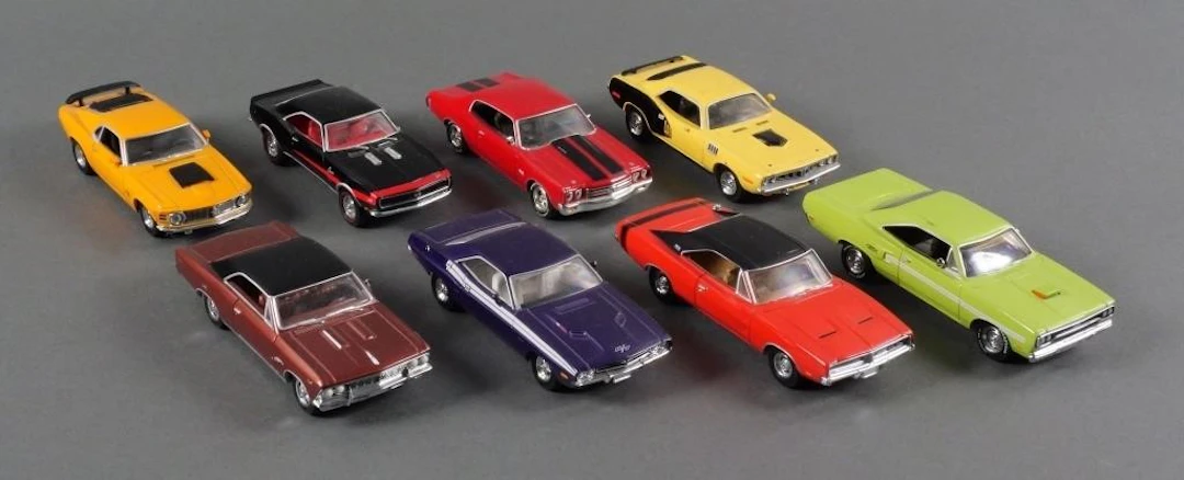 (8) Matchbox Models of Yesteryear Muscle Cars