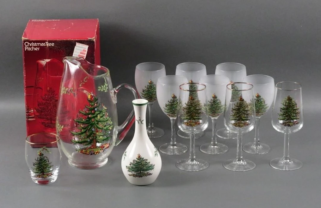Spode Christmas Tree Glasses Assortment