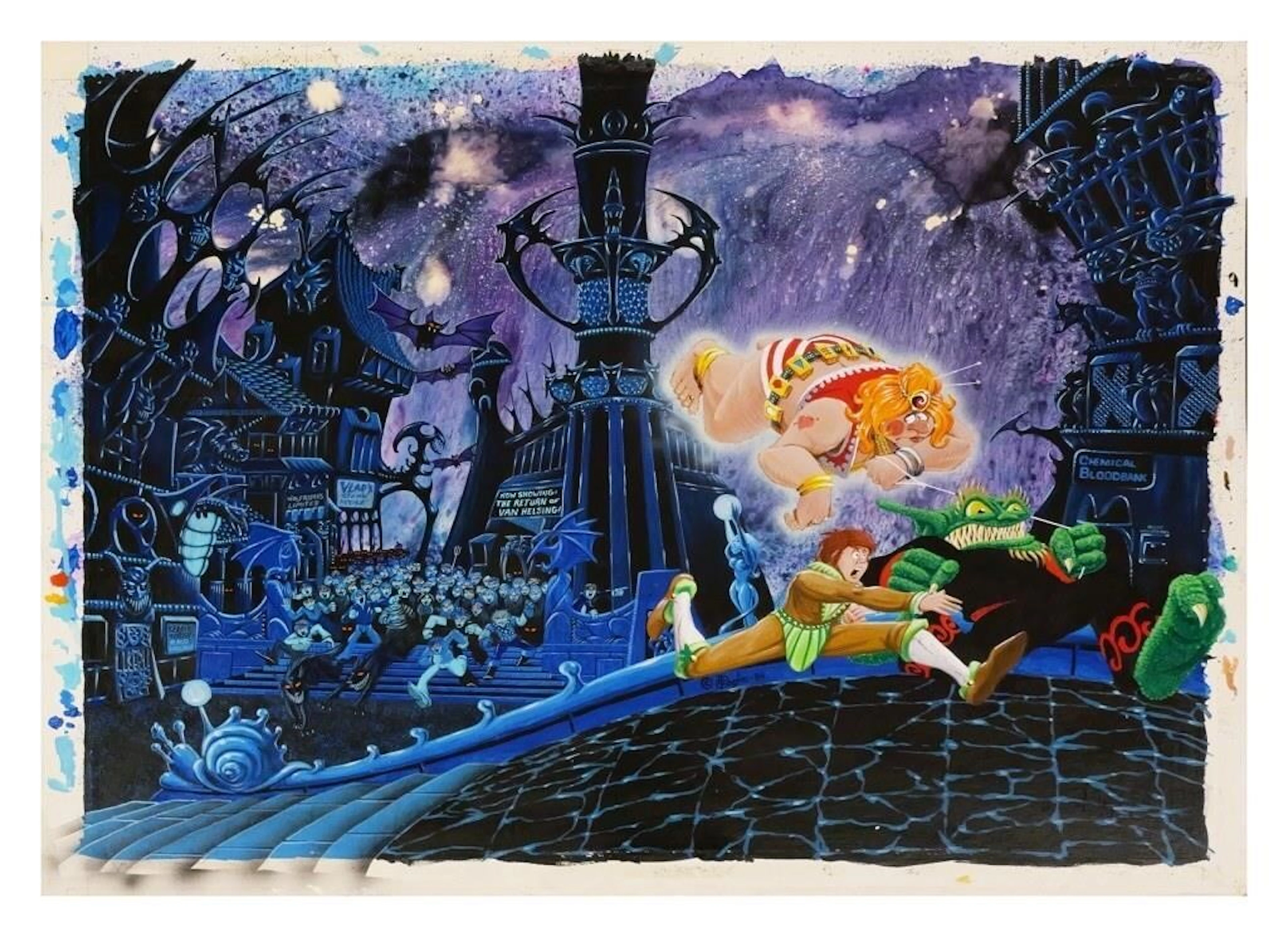 PHIL FOGLIO, Original Painting Book Cover Art