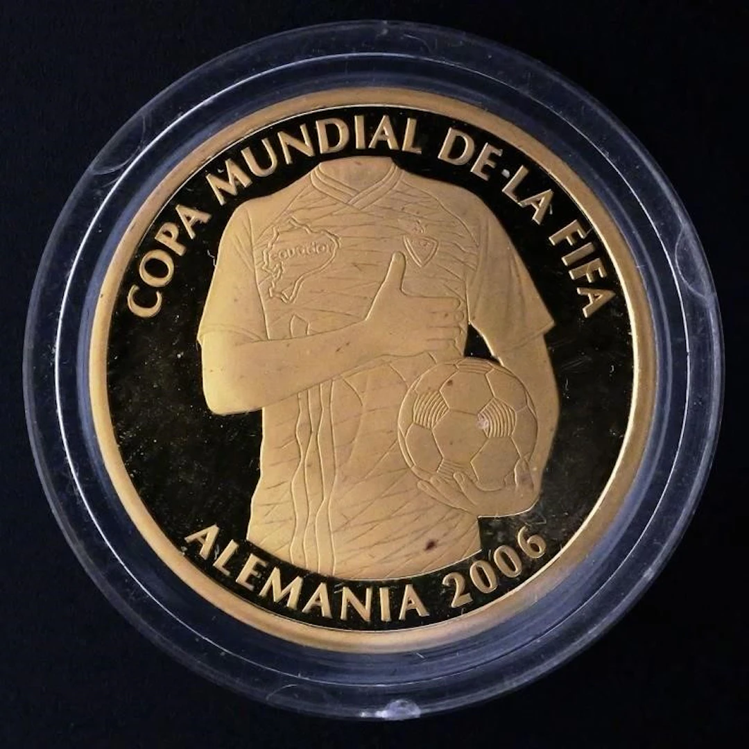 FIFA World Cup 2006 Ecuador 1 Gold Sucre Coin