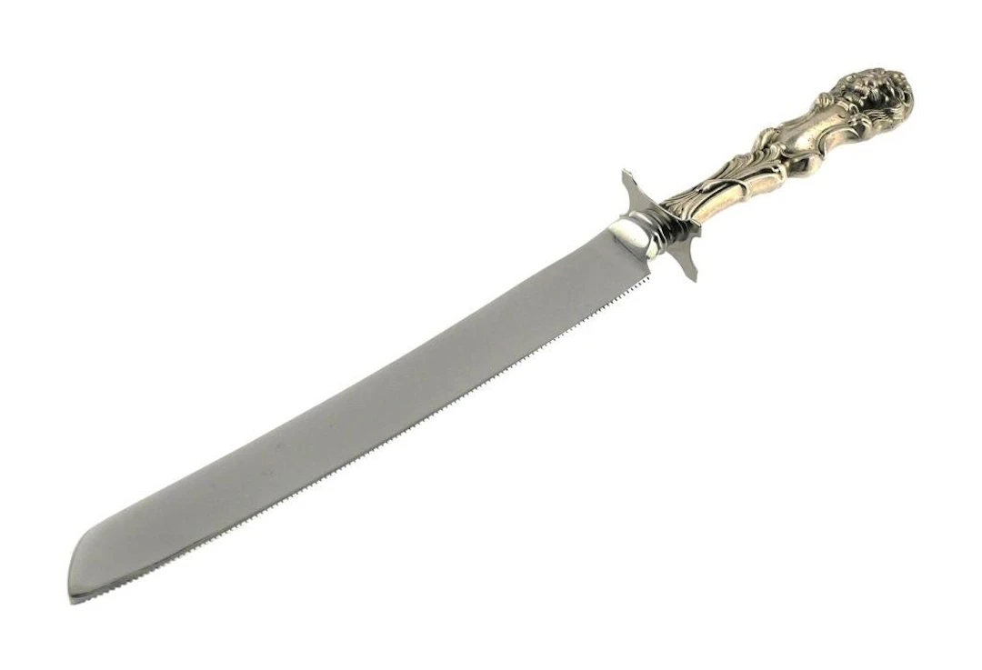 Wallace Lion Sterling Silver Carving Knife