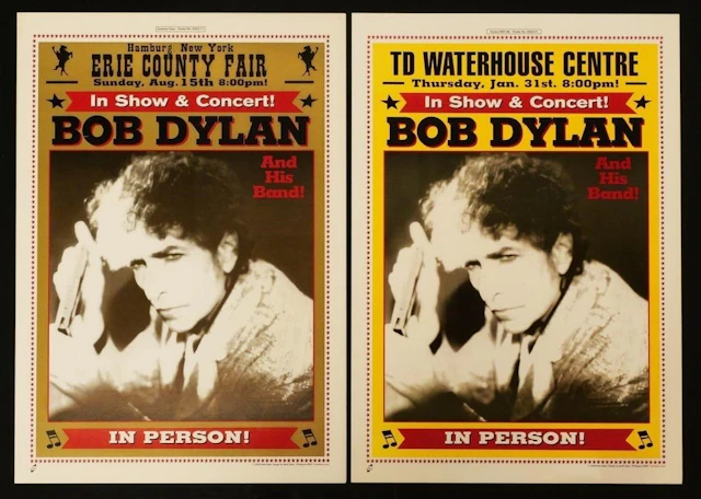 (4) Bob Dylan Concert Posters