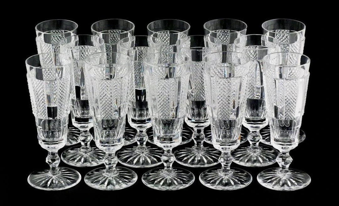 (14) Waterford "Hibernia" Fluted Champagne Glass