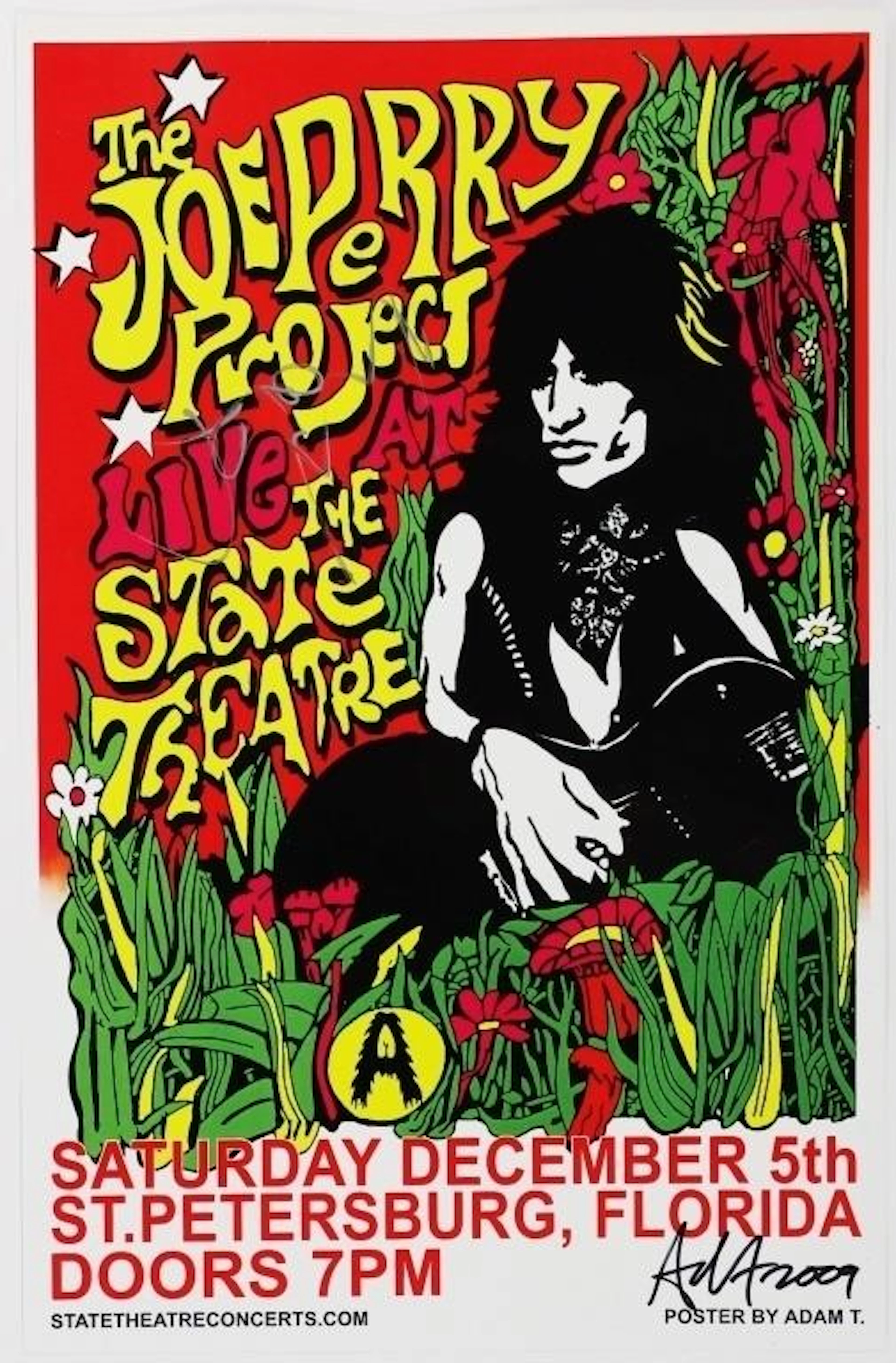 Signed Joe Perry Project Concert Poster