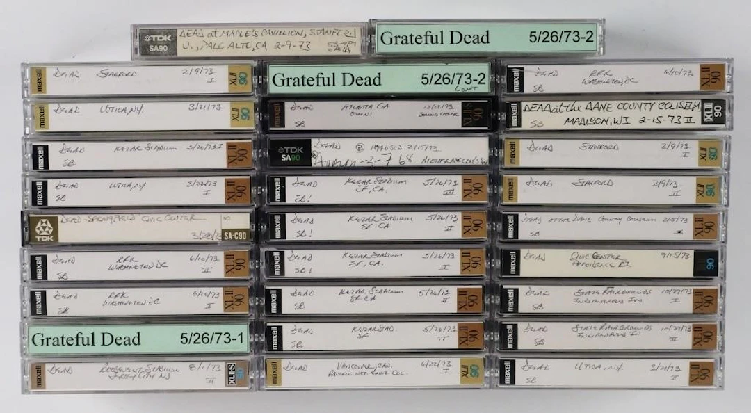 (29) Grateful Dead Live Cassette Tapes - 1973