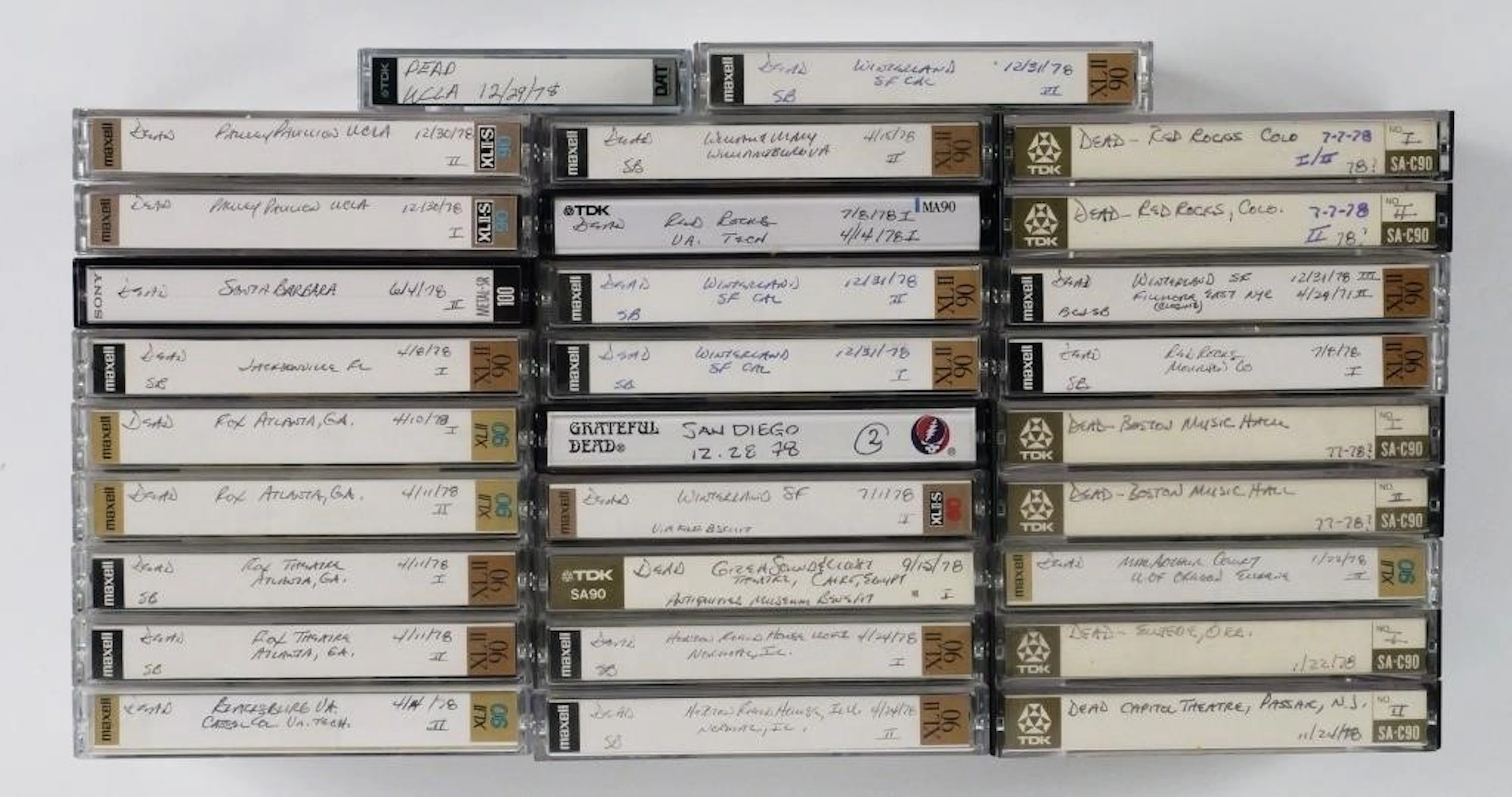 (29) Grateful Dead 1978 Concert Cassette Tapes