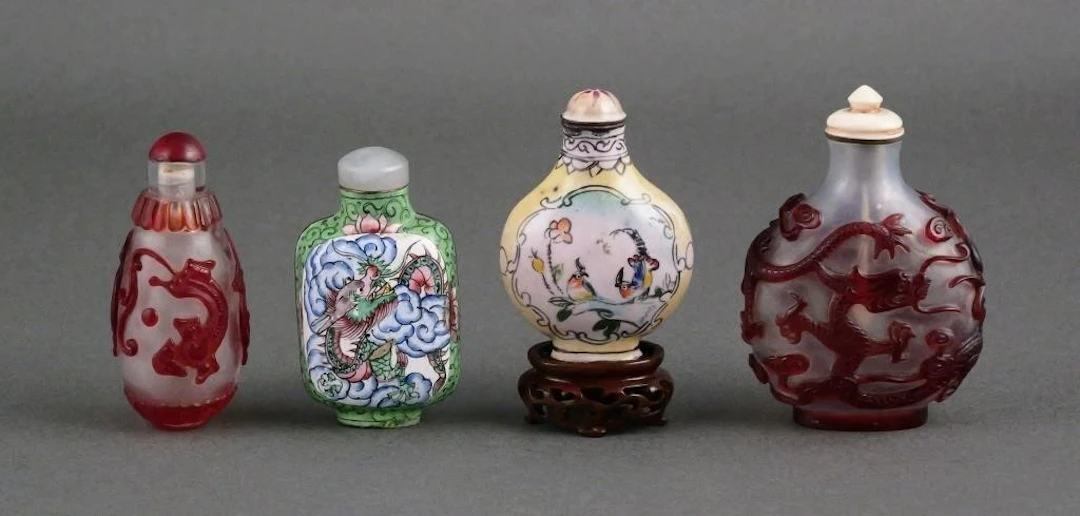 (4) Vintage Snuff Bottles