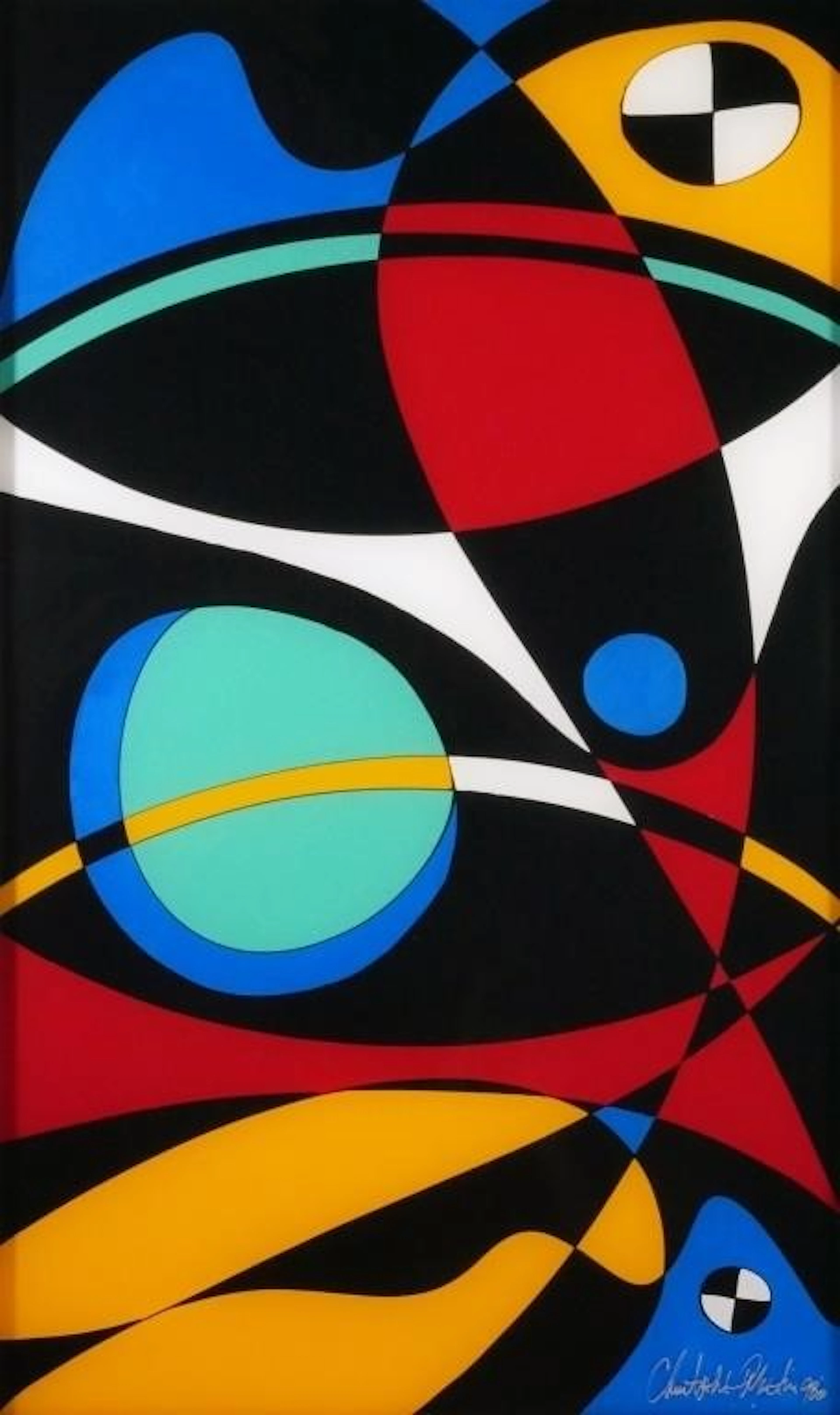 CHRISTOPHER MARTIN, Abstract Reverse Painting