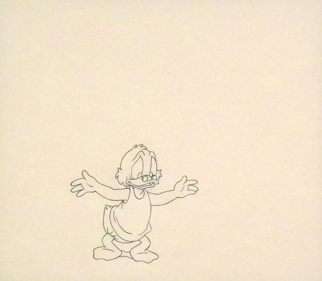 Original Scrooge McDuck Animation Production Cel