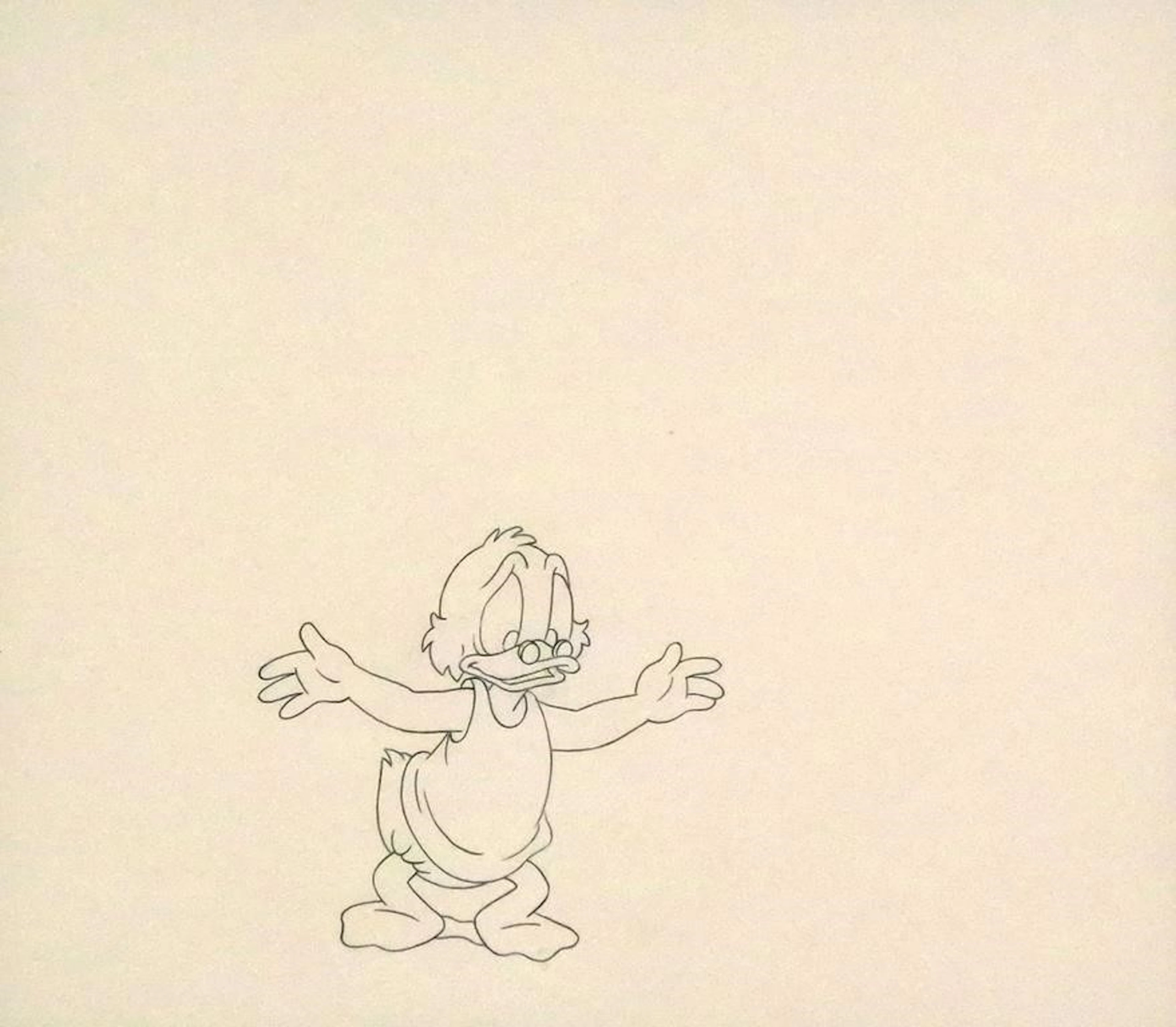 Original Scrooge McDuck Animation Production Cel