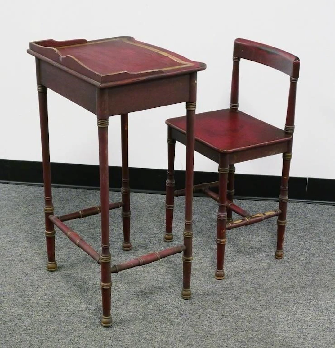 Antique Gossip Table & Chair