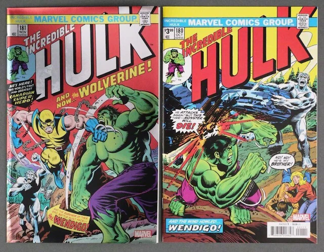 Incredible Hulk #180 & #181 Facsimile Comics